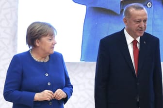 Bundeskanzlerin Angela Merkel und der türkische Präsident Recep Tayyip Erdogan