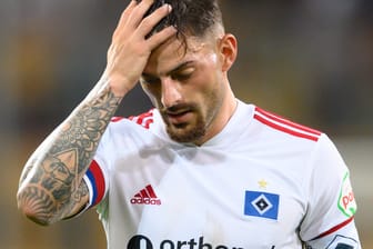 Tim Leibold: Der neue HSV-Kapitän schied mit seinem Klub aus dem DFB-Pokal aus.