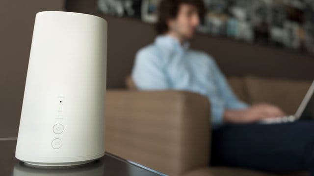 Keine Vase, sondern ein LTE-Zuhause-Router: der Gigacube von Vodafone.