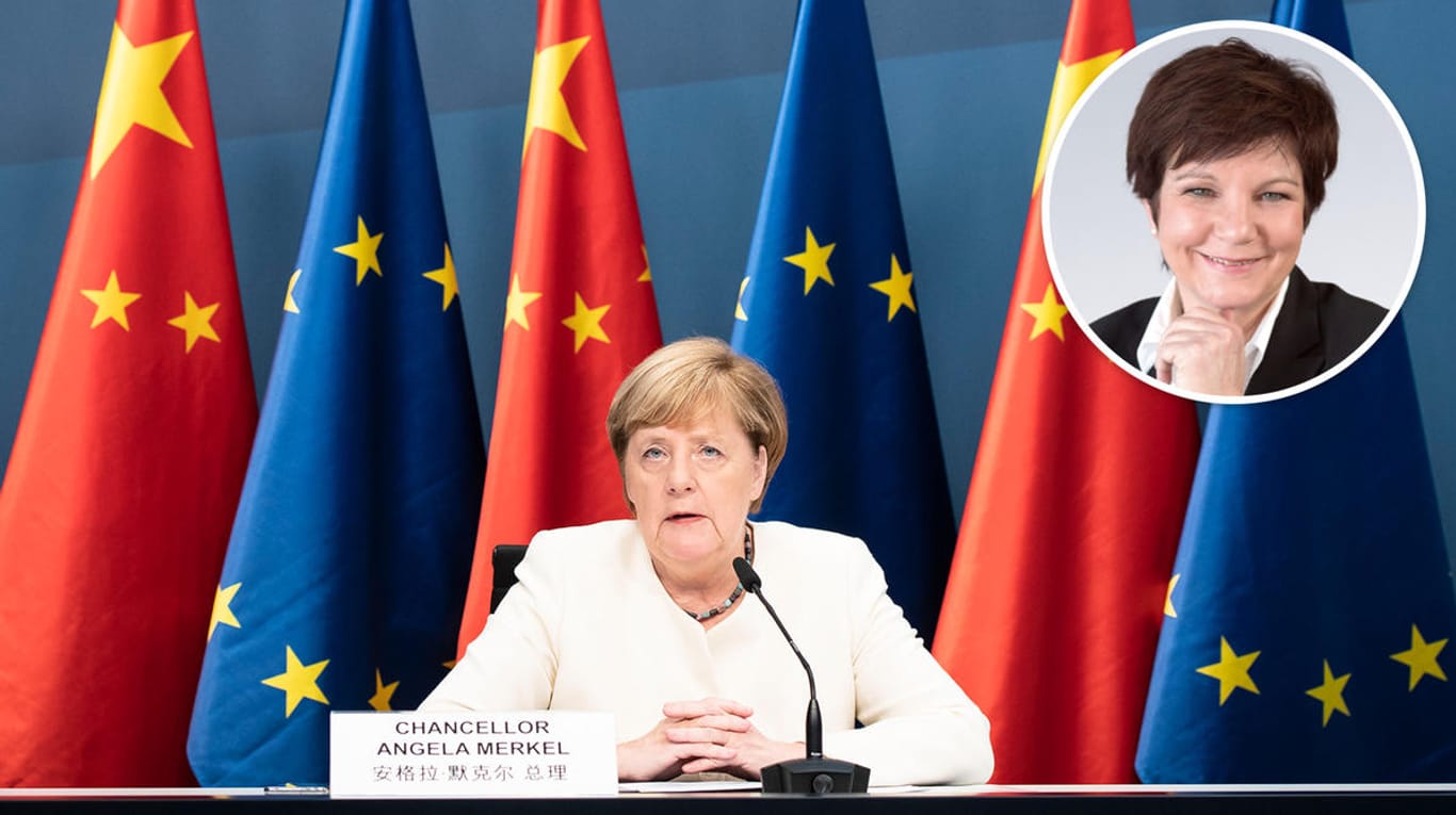 Bundeskanzlerin Angela Merkel (CDU) bei Videokonferenz zum EU-China-Treffen: China ist ein wichtiger Partner Deutschlands. Ein Ausfall dieser Beziehungen wäre fatal.