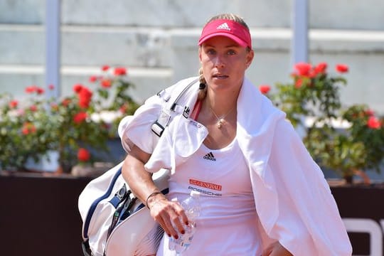 Angelique Kerber schied in der ersten Runde in Rom bereits aus.