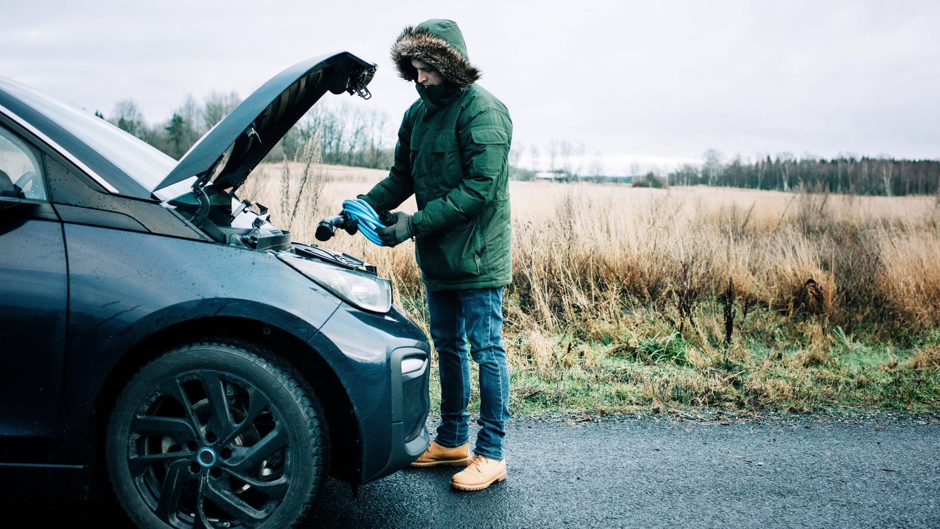 Endstation: Dem E-Auto könne mitten im Nirgendwo der Saft ausgehen, fürchten Skeptiker. Diese Sorge ist allerdings meist unbegründet.