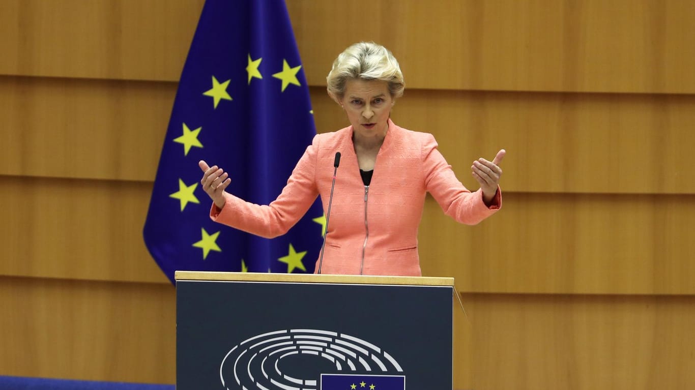 Belgien: Ursula Von der Leyen bei ihrer Grundsatzrede zur Zukunft der EU.