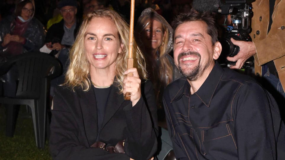 Nina Hoss und Alex Silva Anfang September am Starnberger See.