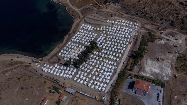 Lesbos: Das neue Lager für die Geflüchteten.