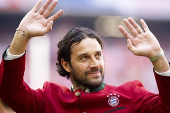 Bayern-Legende: Luca Toni bei einer Präsentation des deutschen Rekordmeisters im Jahr 2018.