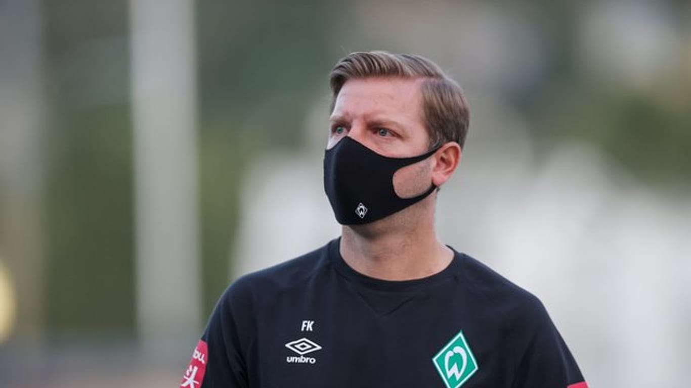 Hält ein Mitspielen von Werder Bremen um die Europa-League-Plätze für nahezu ausgeschlossen: Trainer Florian Kohfeldt.