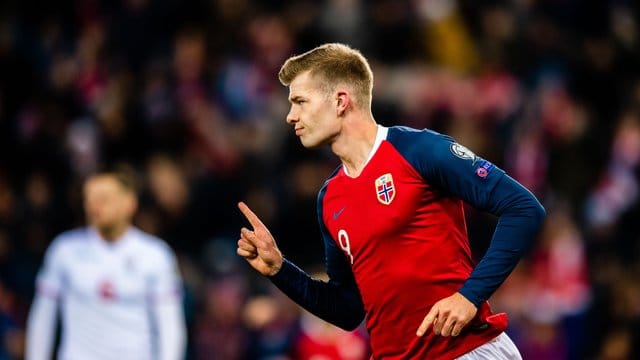 Der norwegische Nationalspieler Alexander Sörloth. Der norwegische Nationalspieler Alexander Sörloth.