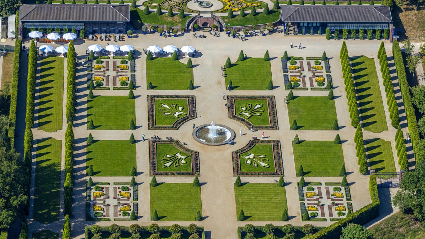 Terassengärten bei der Landesgartenschau in Kamp-Linfort (Symboldbild): Mainz will die Landesgartenschau 2026 austragen.