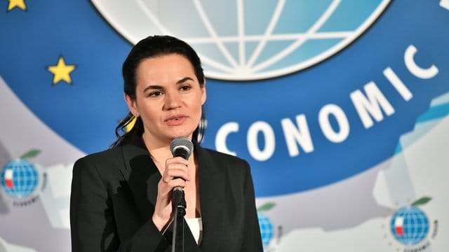 Die belarussische Oppositionsführerin Swetlana Tichanowskaja. Die belarussische Oppositionsführerin Swetlana Tichanowskaja.