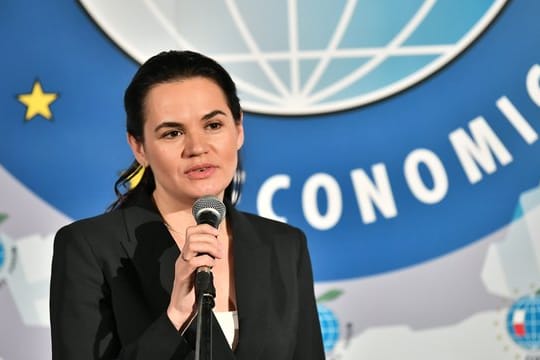 Die belarussische Oppositionsführerin Swetlana Tichanowskaja.