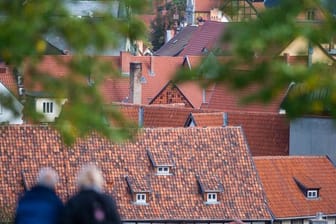 Blick über die Dächer von Quedlinburg.