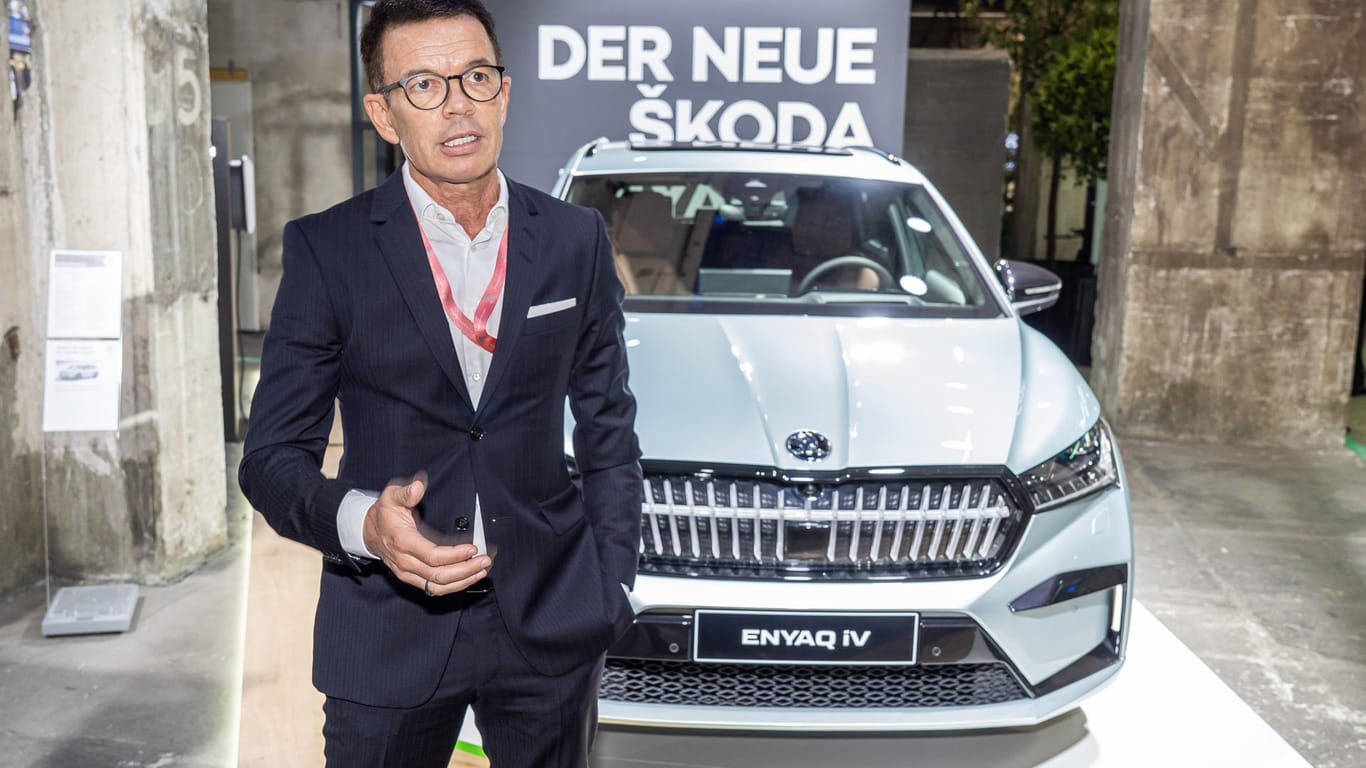 Quary auf dem "GreenTech Festival": Mit dem Enyak beginnt für den Škoda-Vertriebschef Deutschland eine neue Ära.