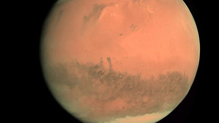Aufnahme der Europäischen Weltraumagentur ESA/ESOC von Februar 2007 vom Planeten Mars.