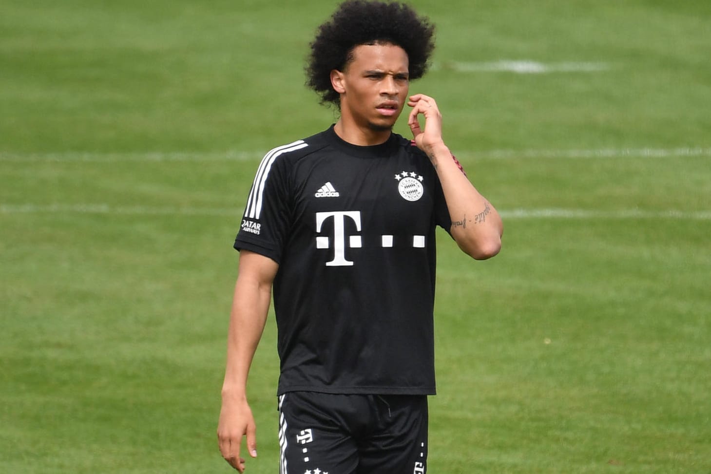Vor dem ersten Pflichtspieleinsatz: Leroy Sané, hier noch im Bayern-Trainingsdress.