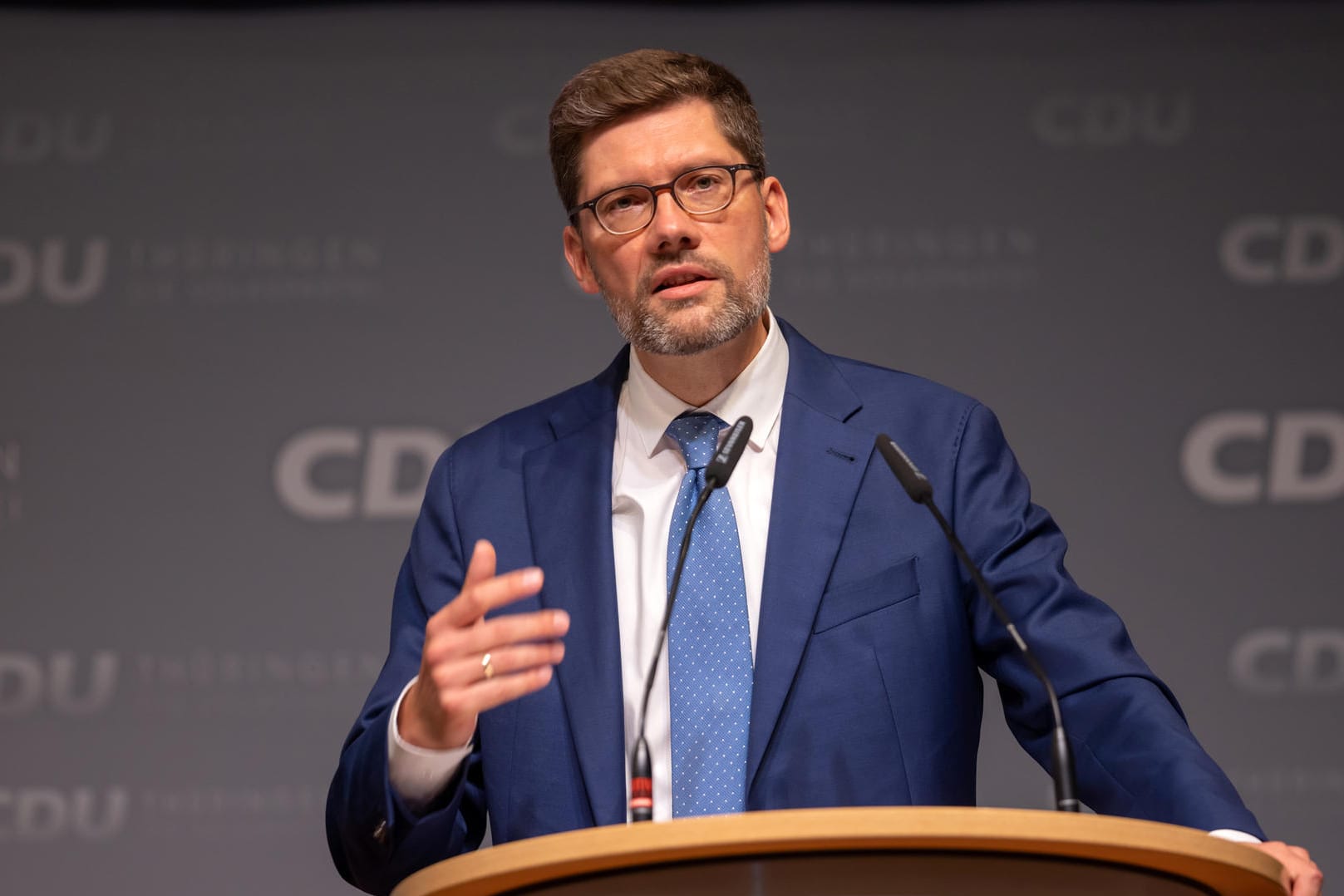 Christian Hirte: Mit 67,6 Prozent der Stimmen wählte die Landespartei den ehemaligen Ost-Beauftragten des Bundes zum neuen Vorsitzenden.