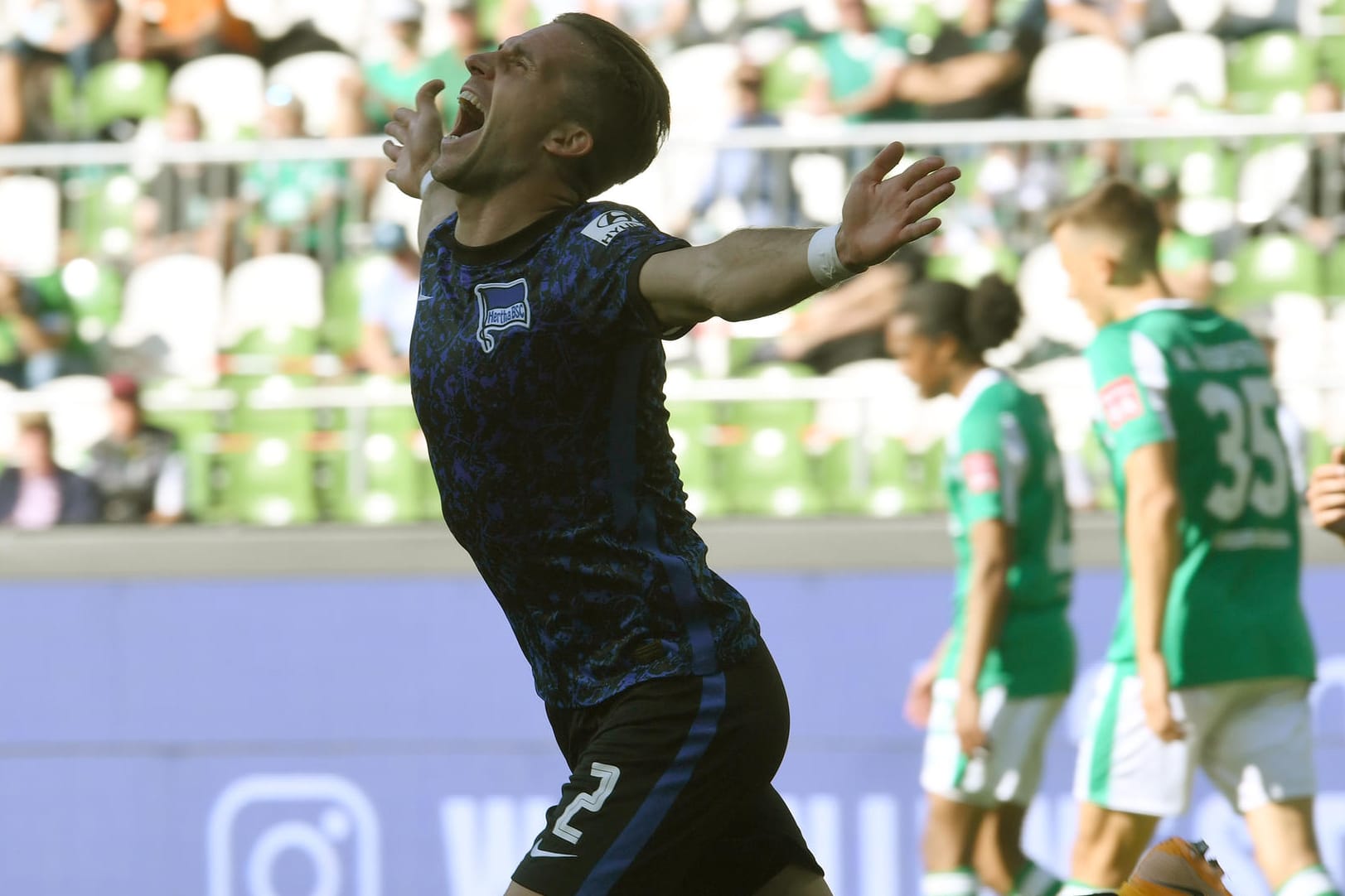 Wichtiger Herthaner: Außenverteidiger Peter Pekarik machte in Bremen ein starkes Spiel und erzielte einen Treffer.