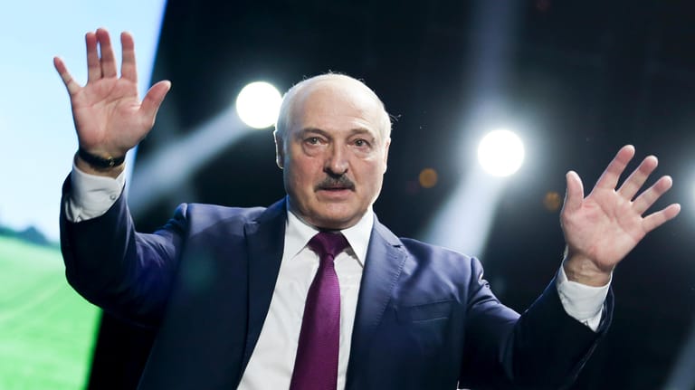 Minsk: Präsident Alexander Lukaschenko hat angekündigt, nicht freiwillig zurücktreten zu wollen.