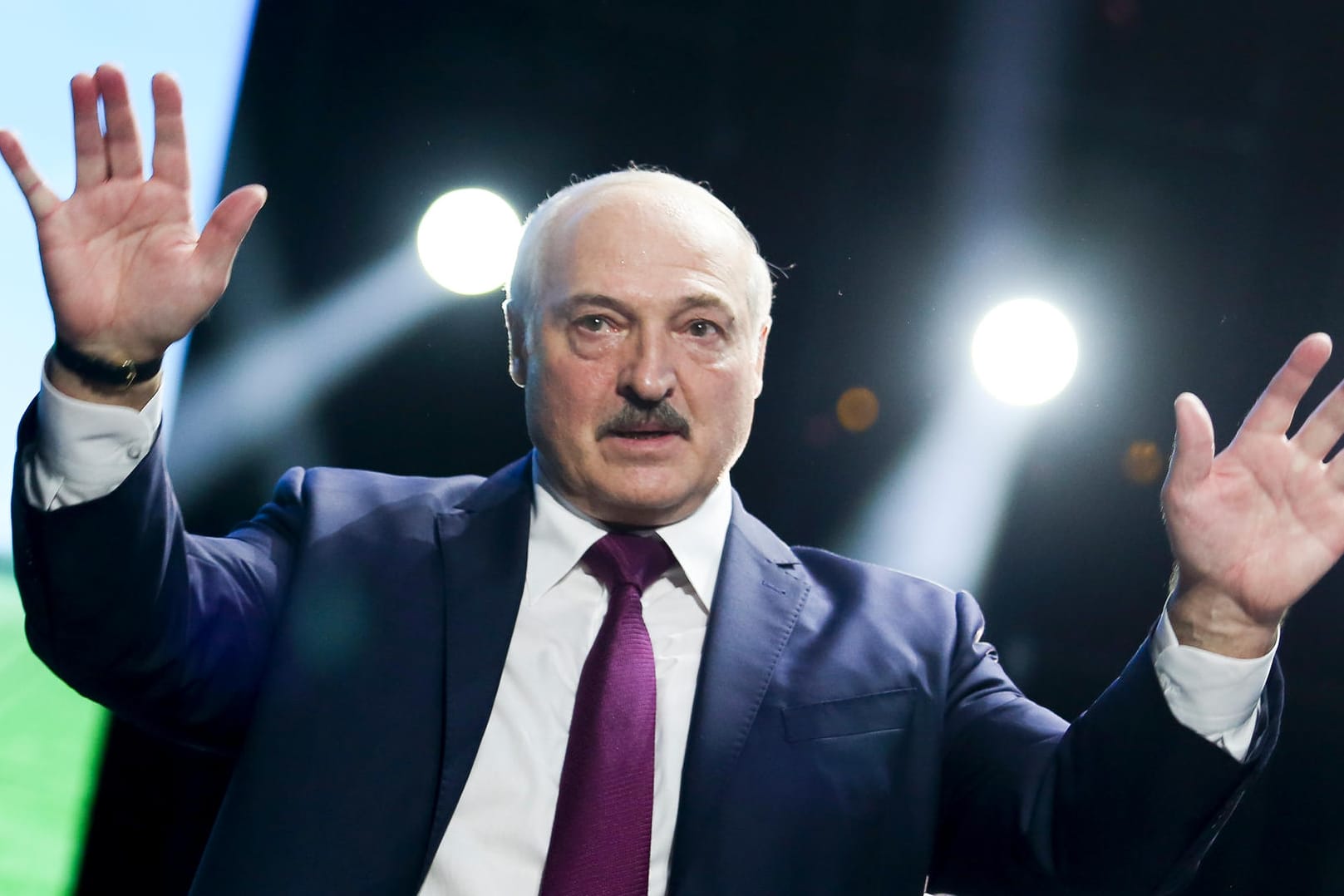 Minsk: Präsident Alexander Lukaschenko hat angekündigt, nicht freiwillig zurücktreten zu wollen.