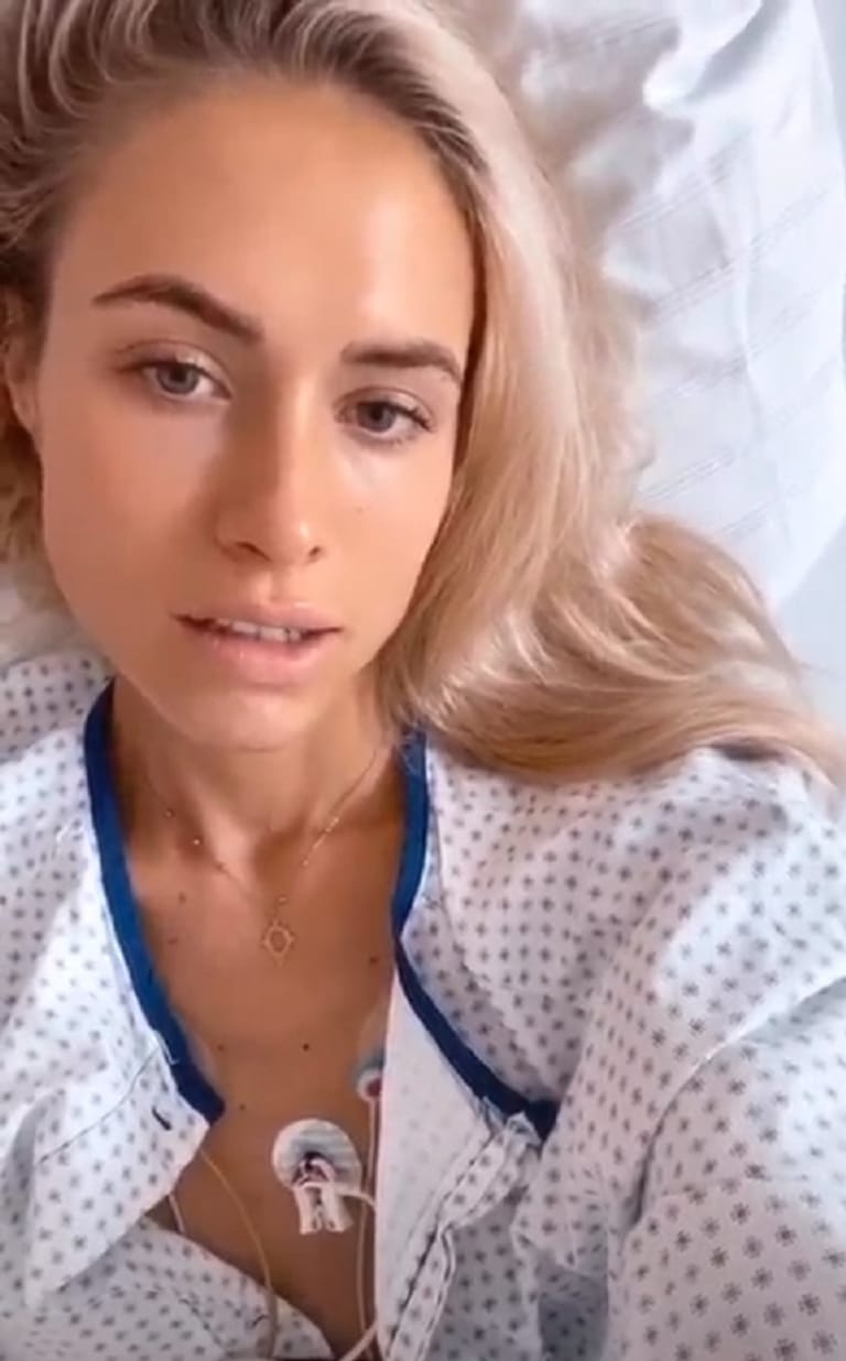 Alena Gerber: Das Model meldet sich aus dem Krankenhaus.