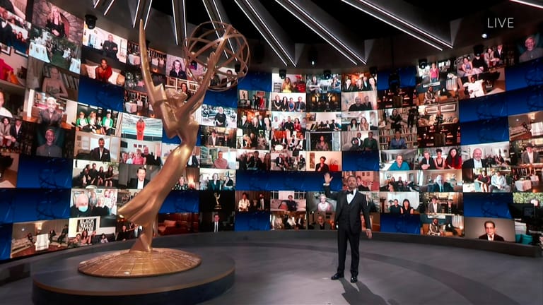 Jimmy Kimmel: Die 72. Emmy Awards fanden vor allem virtuell vor Publikum statt.