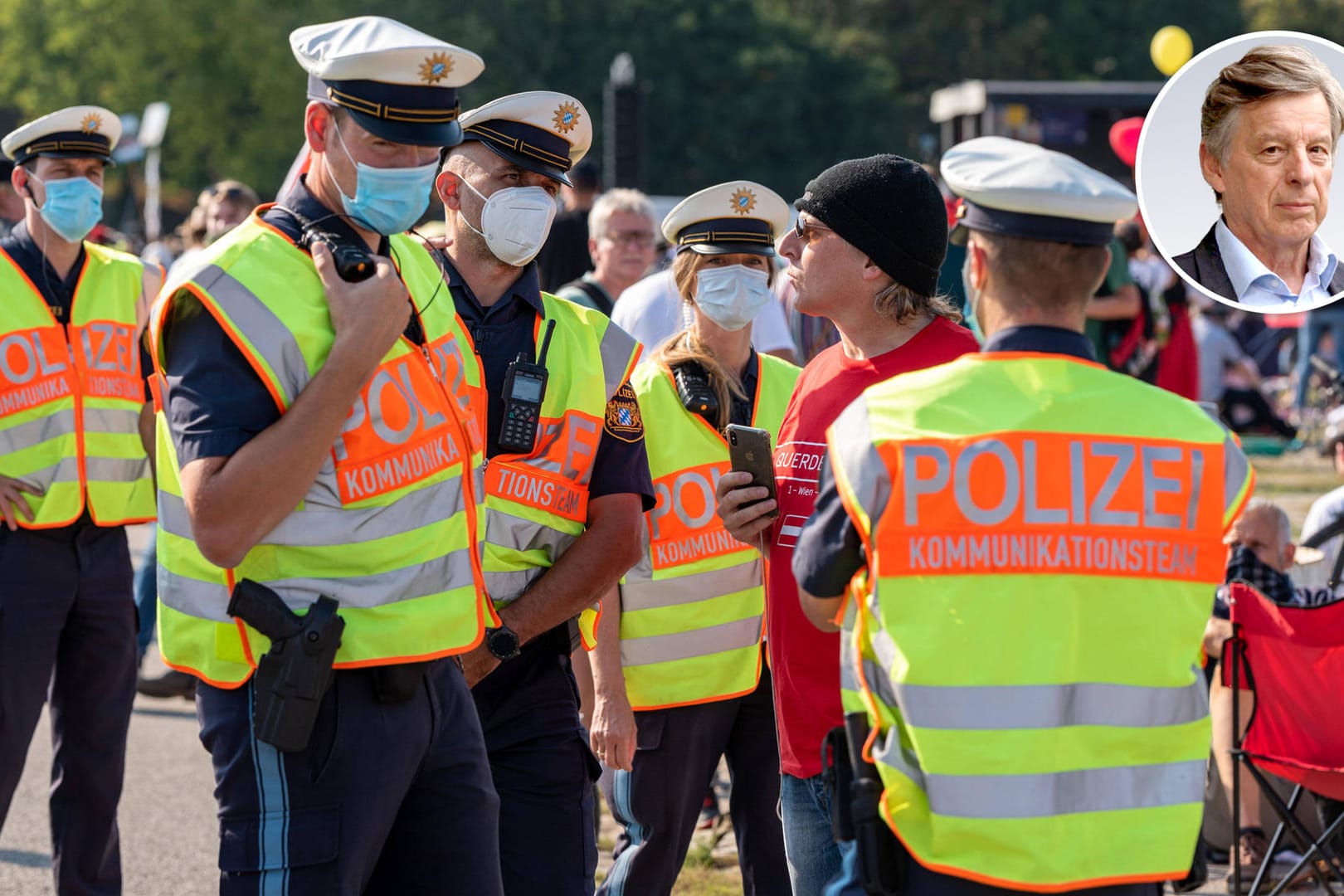 Polizisten bei einer Demo in München: Sie verdienen mehr Wertschätzung, meint t-online-Kolumnist Gerhard Spörl.