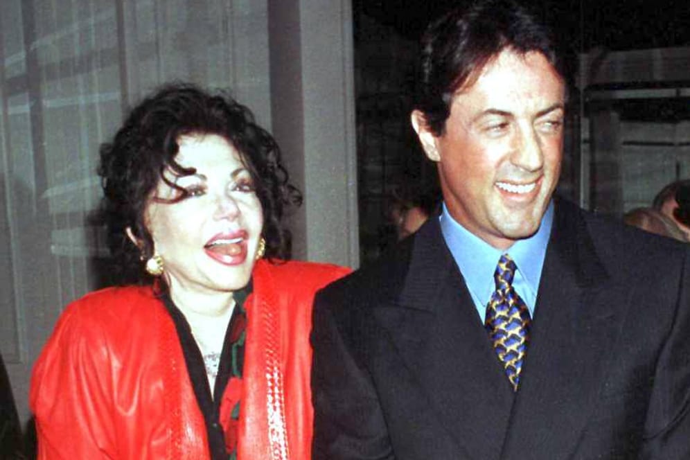 Sylvester Stallone mit Mutter Jackie 1997.
