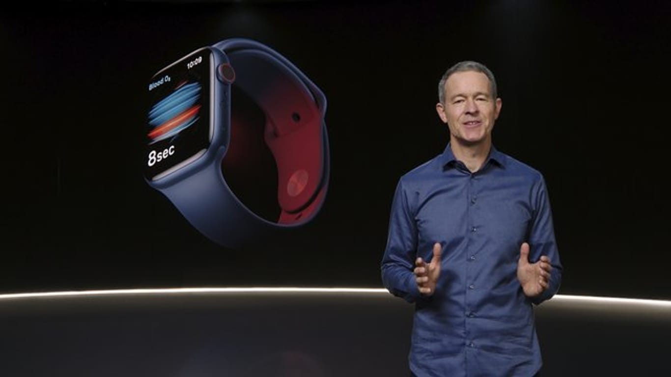Apple präsentiert die neue Apple-Watch.