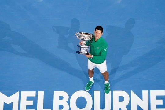 Novak Djokovic hatte in diesem Jahr den Titel bei den Australian Open gewonnen.