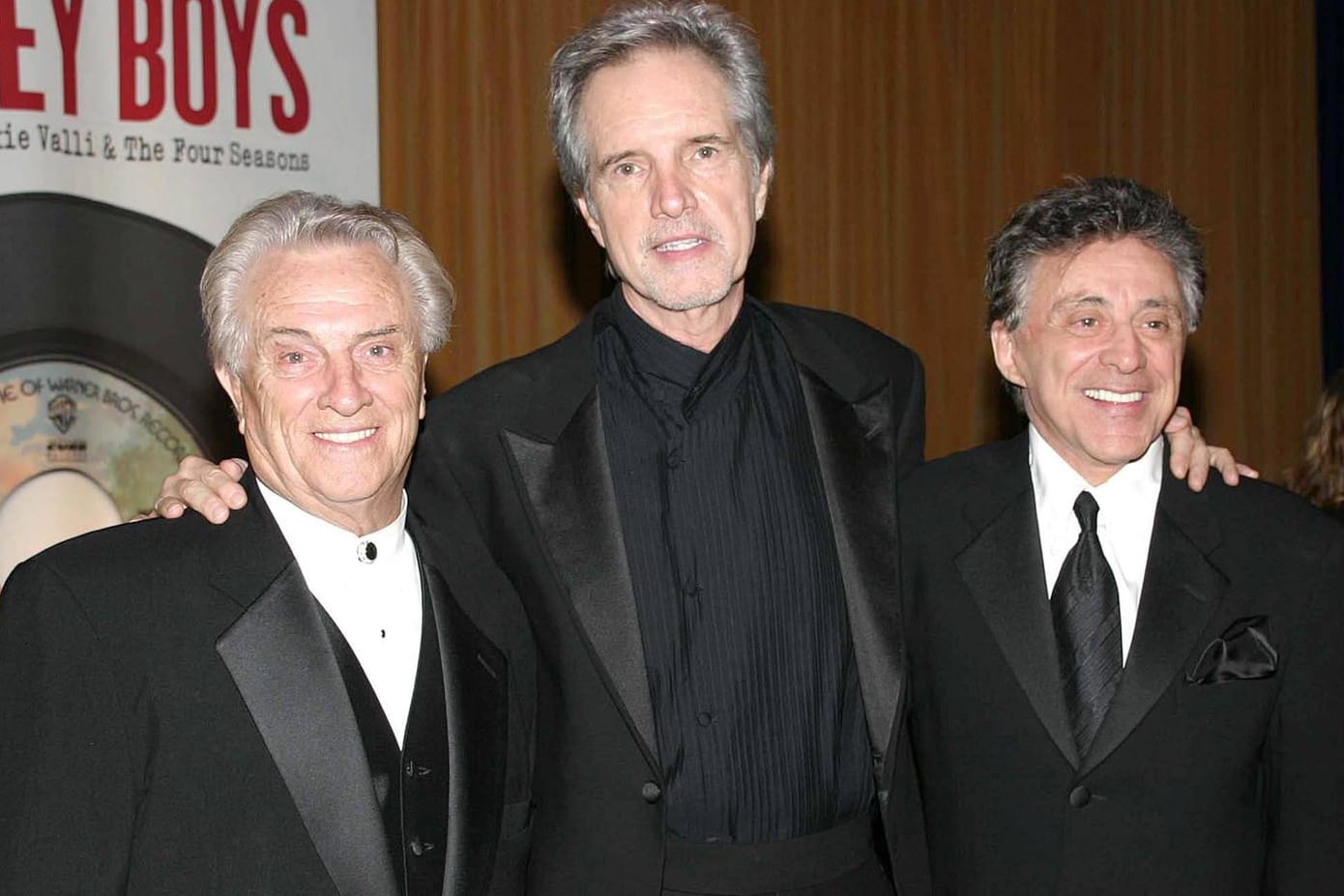 Die Originalmitglieder von Four Seasons: Tommy DeVito, Bob Gaudio und Frankie Valli.