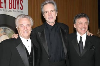 Die Originalmitglieder von Four Seasons: Tommy DeVito, Bob Gaudio und Frankie Valli.