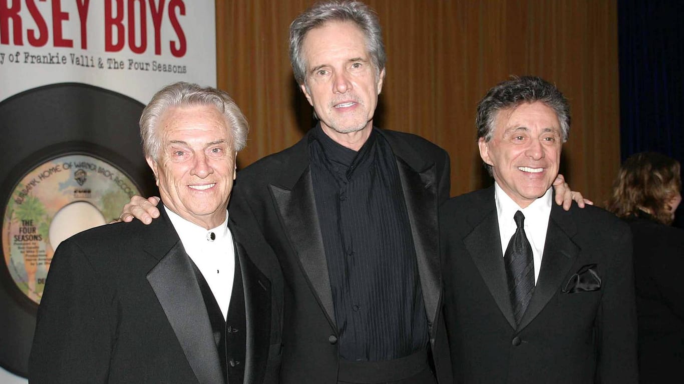 Die Originalmitglieder von Four Seasons: Tommy DeVito, Bob Gaudio und Frankie Valli.