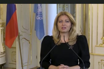 Die slowakische Präsidentin Zuzana Caputova hielt nach 50 Männern als erste Frau eine Rede bei der UN-Vollversammlung.
