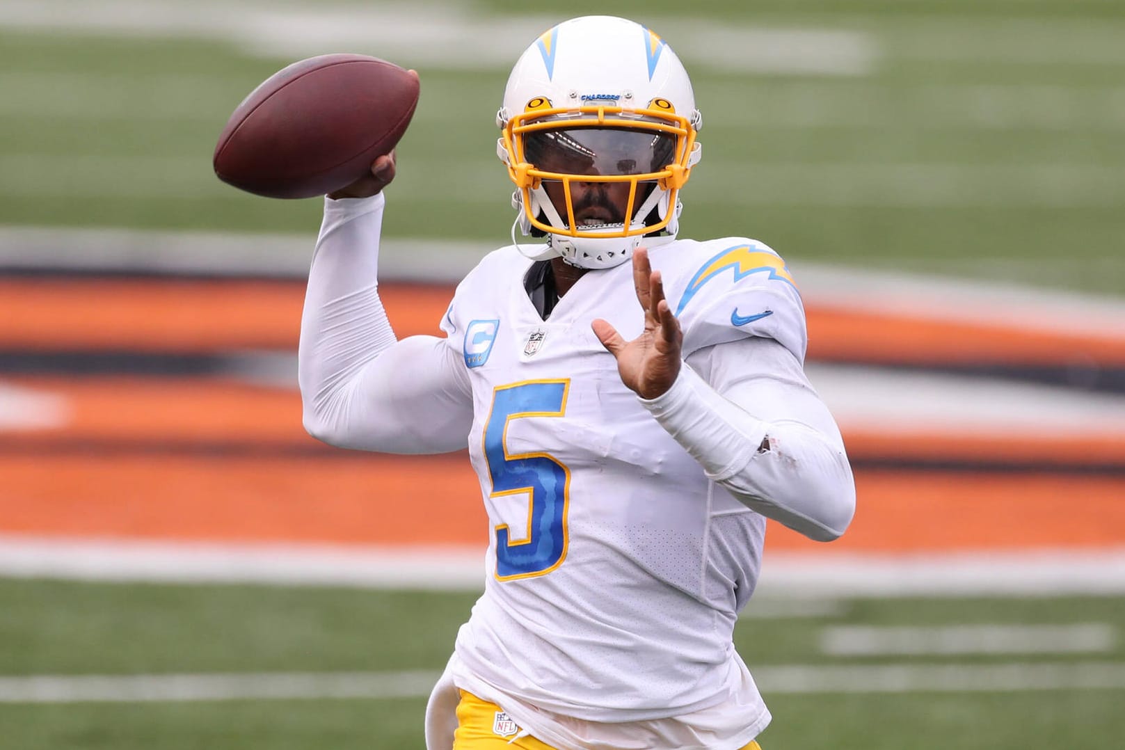 Tyrod Taylor: Der 31-Jährige ist Quaterback bei den Los Angeles Chargers.