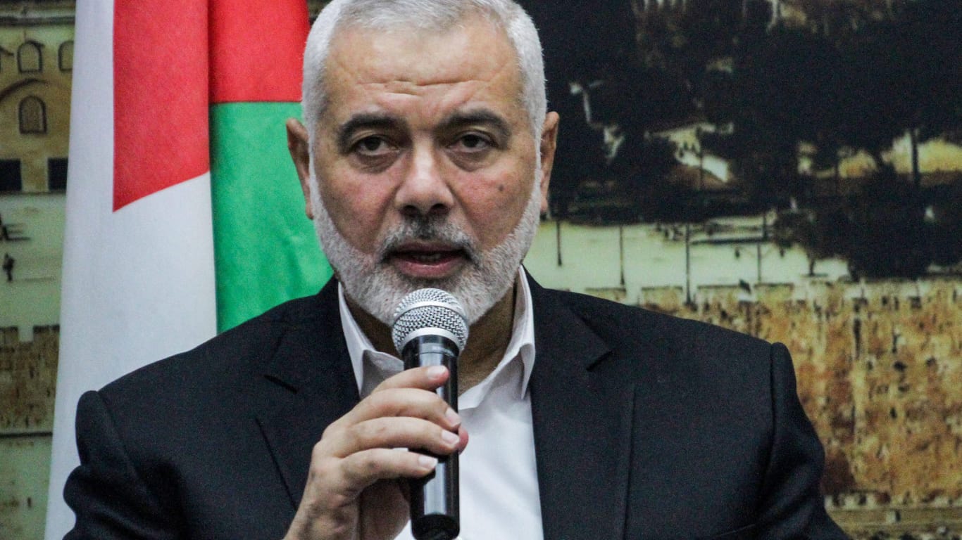 Ismail Hanija, Chef des Politbüros der islamistischen Hamas: Die trifft sich zurzeit mit der Fatah von Palästinenserpräsident Mahmud Abbas in der Türkei.