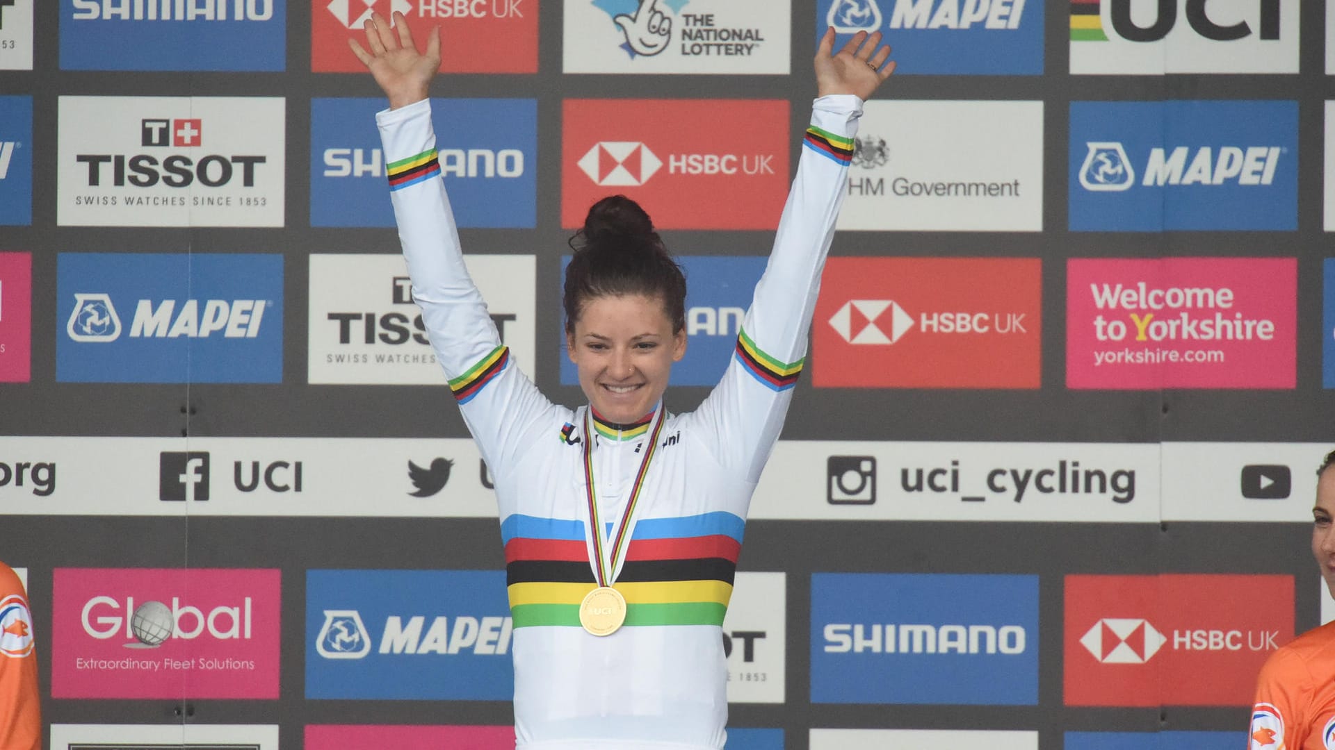 Chloe Dygert bei ihrem Titelgewinn 2019.