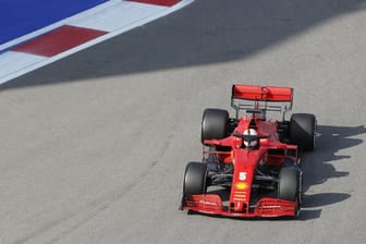 Mehr als Platz zehn war für Sebastian Vettel beim Training in Sotschi nicht drin.