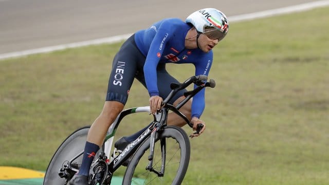 Der Italiener Filippo Ganna fuhr in Imola am Schnellsten.