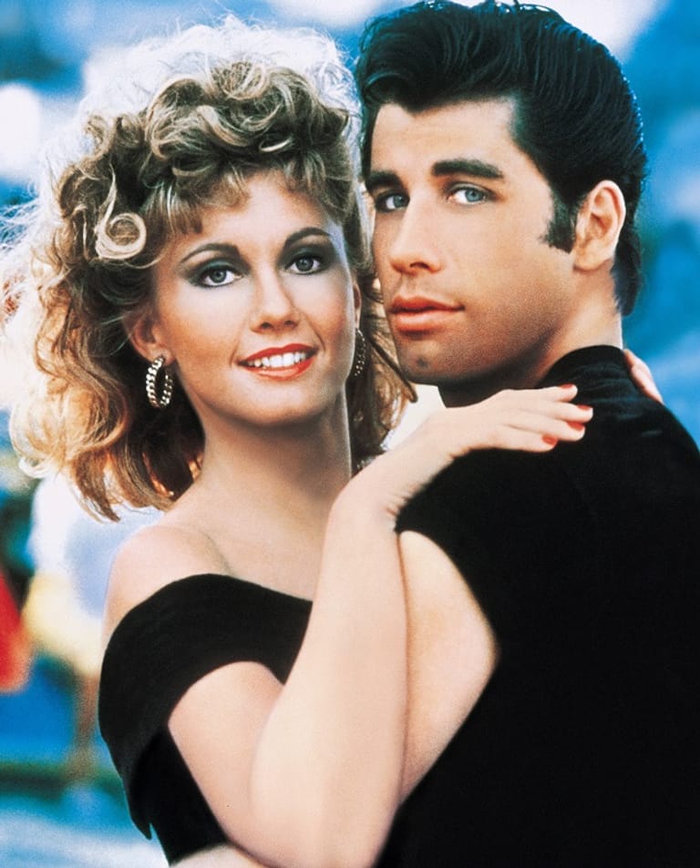 Olivia Newton-John und John Travolta spielten Sandy und Danny in "Grease".