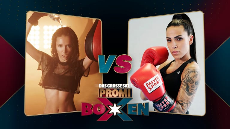 Das grosse SAT.1 Promiboxen: Anastasiya Avilova boxte gegen ihre einstige Dschungelcamp-Konkurrentin Elena Miras.