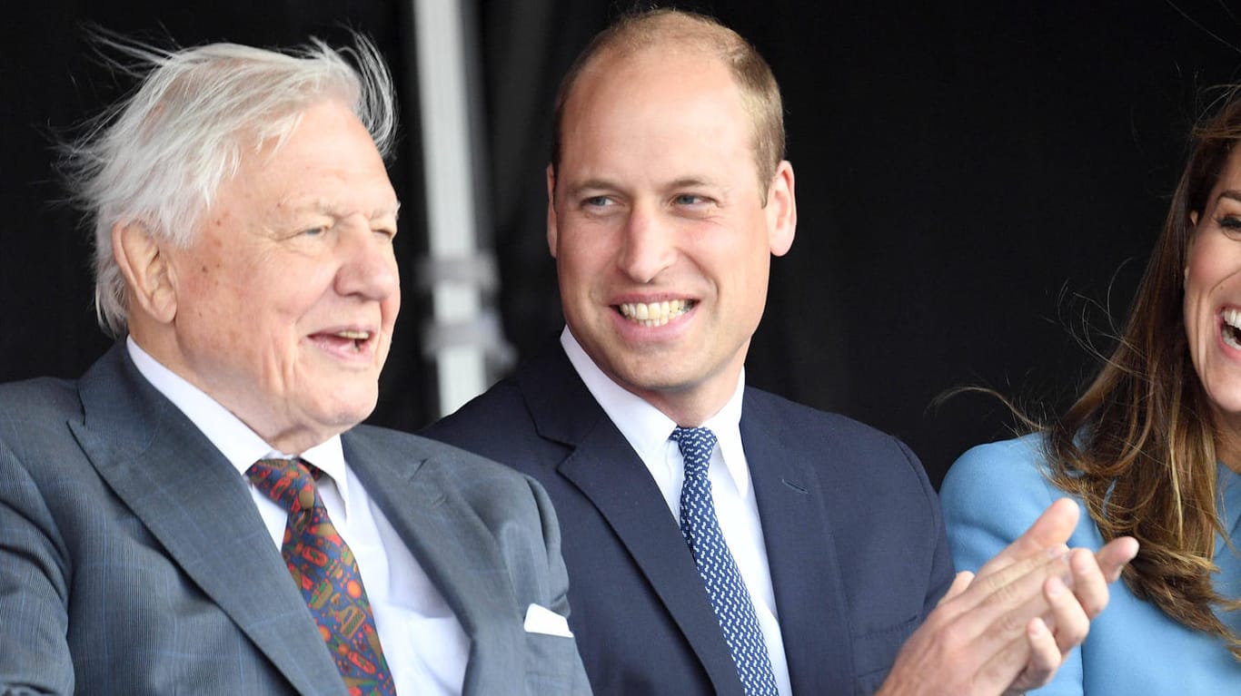 Prinz William: Der Royal und die TV-Legende Sir David Attenborough machen gemeinsame Sache.