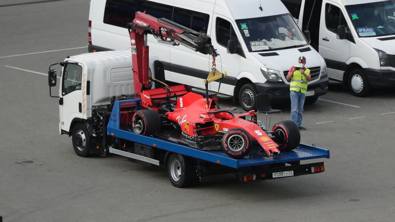 Der Ferrari von Sebastian Vettel: Das Qualifying wurde für den Heppenheimer zur Enttäuschung.