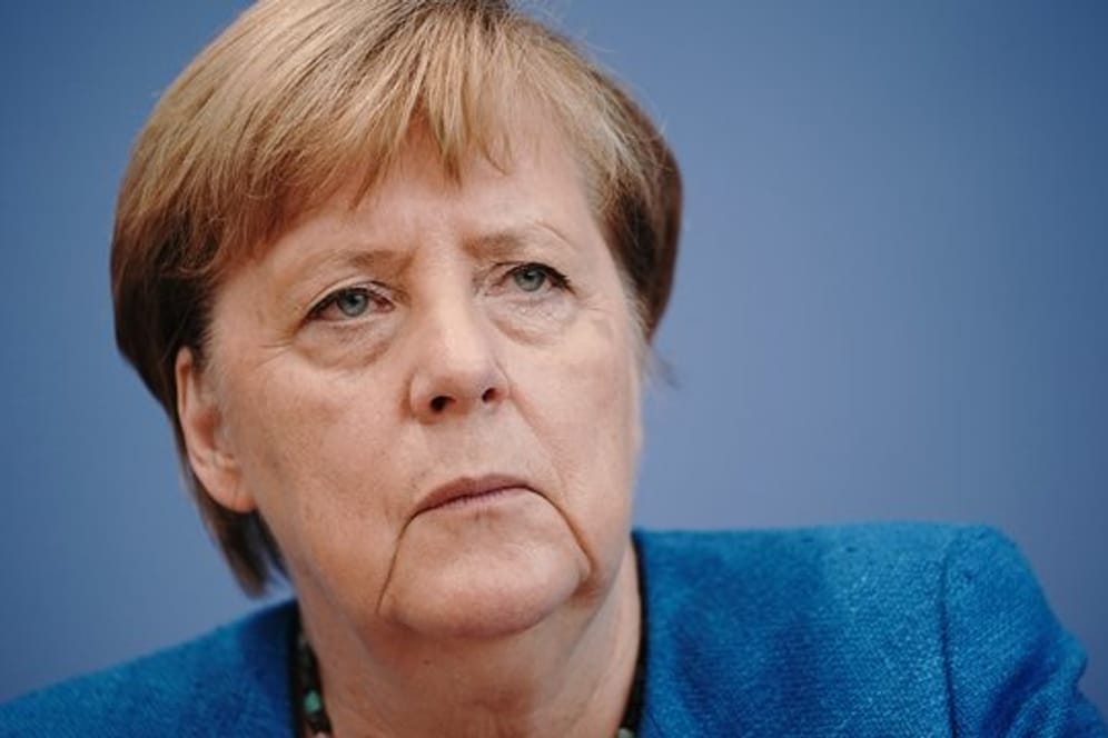 Bundeskanzlerin Angela Merkel in der Bundespressekonferenz.