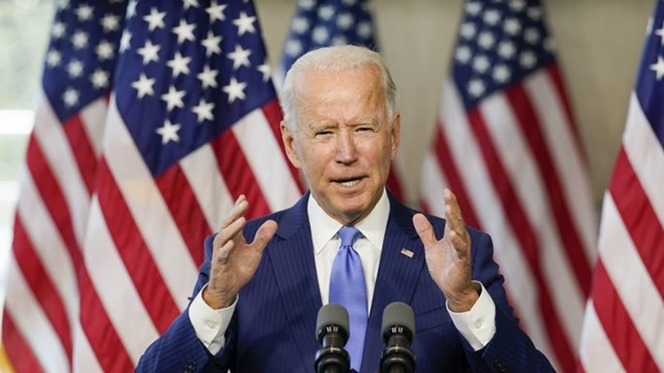 US-Präsidentschaftskandidat Joe Biden spricht im "National Constitution Center".