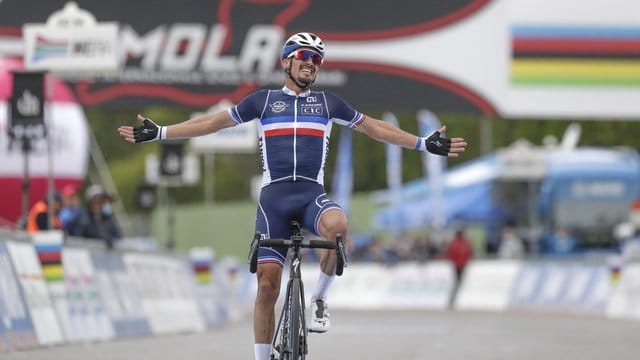 Der Franzose Julian Alaphilippe wurde auf dem schwierigen WM-Kurs Weltmeister.