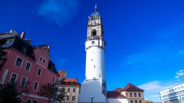 Der Reichenturm in der Altstadt von Bautzen.