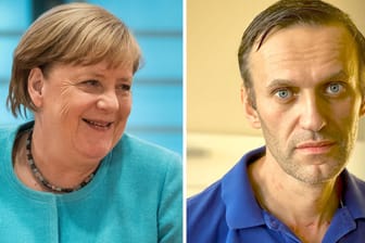 Kanzlerin Merkel und Kreml-Kritiker Nawalny: In einer streng geheimen Aktion habe Kanzlerin Merkel Nawalny im Krankenhaus aufgesucht.
