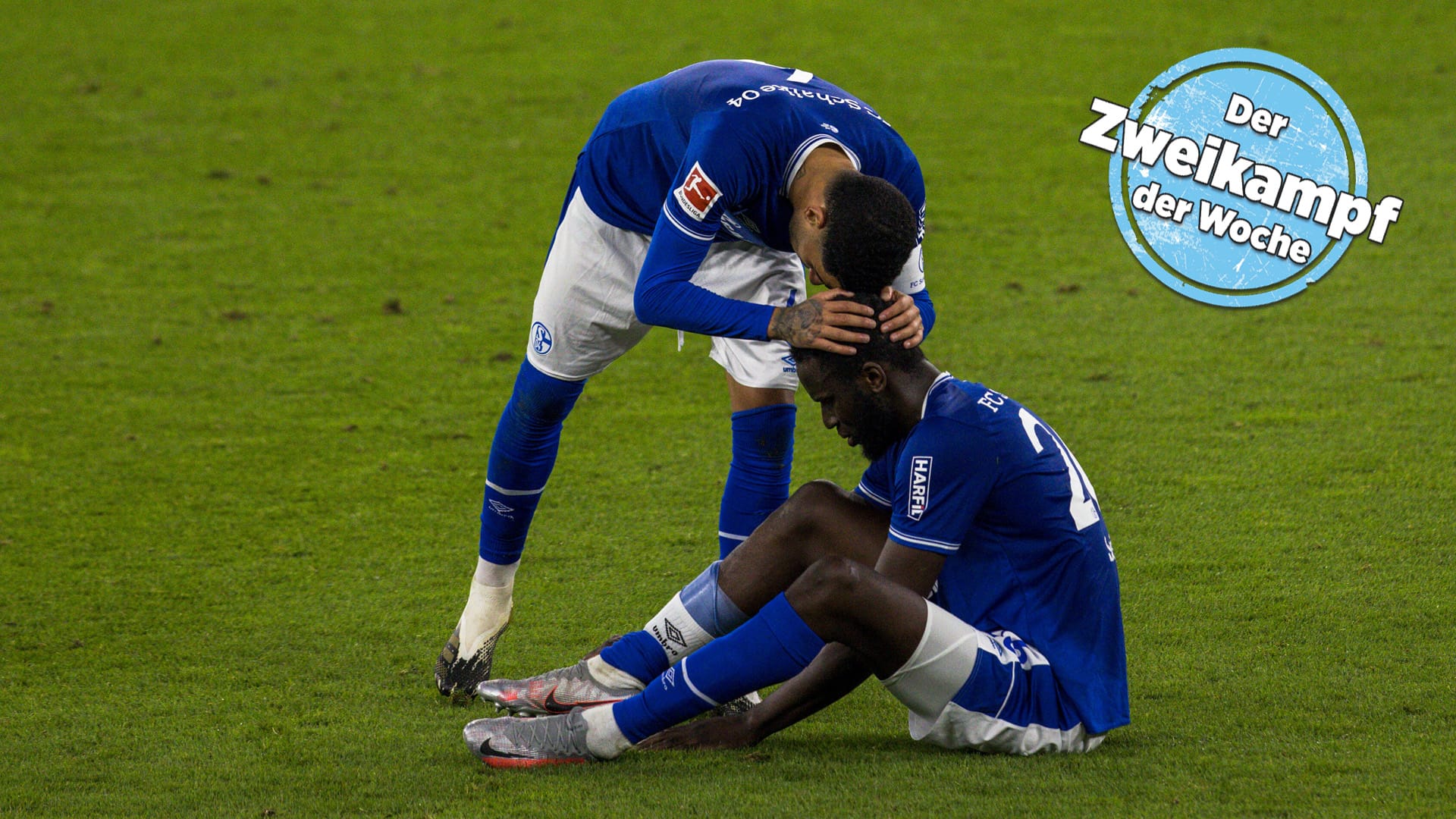 Wer kann sie wieder aufbauen? Schalkes Profis Omar Mascarell (l.) und Salif Sané.