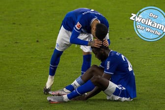 Wer kann sie wieder aufbauen? Schalkes Profis Omar Mascarell (l.) und Salif Sané.