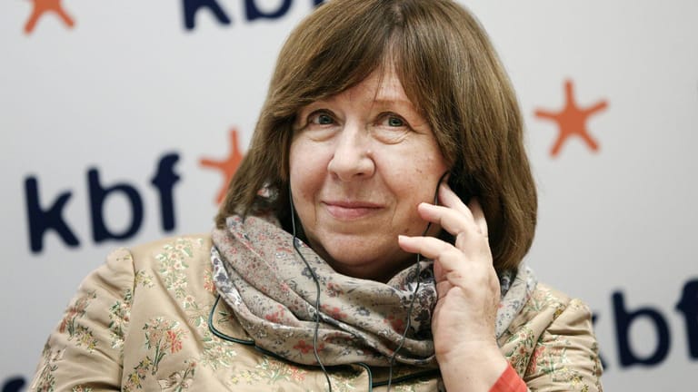 Swetlana Alexijewitsch: Die Literaturnobelpreisträgerin ist nach Berlin geflohen.